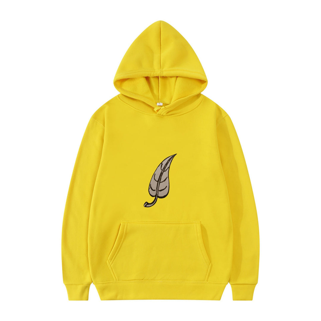 Women's hoodie with original leaf print Chic & Stil