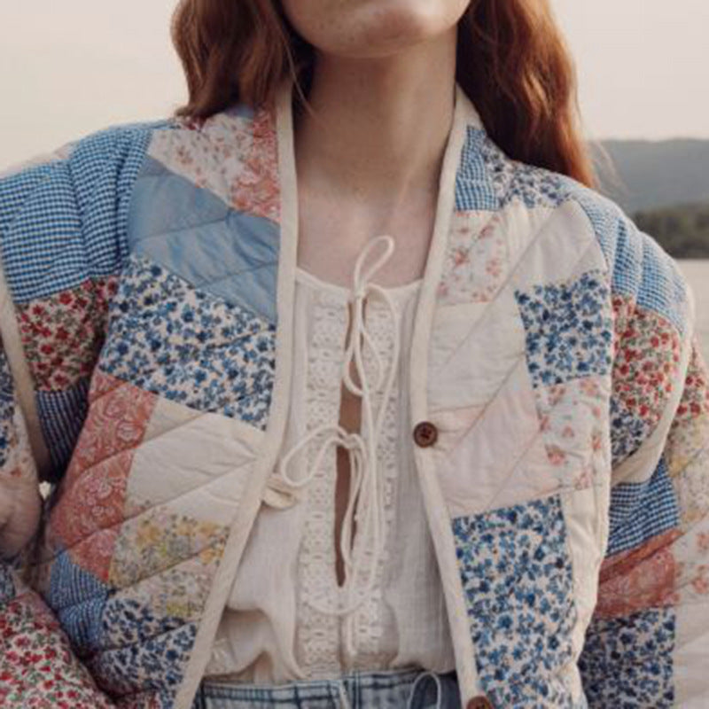 Ladies Patchwork-Quilted Chic Jacket and Style
