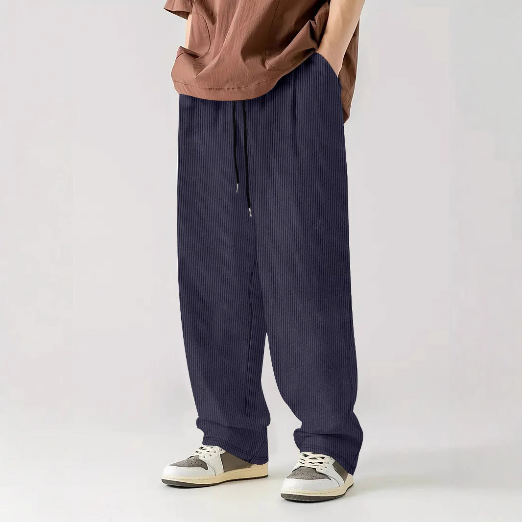Men Comfortable Ribbed Pants Lune London