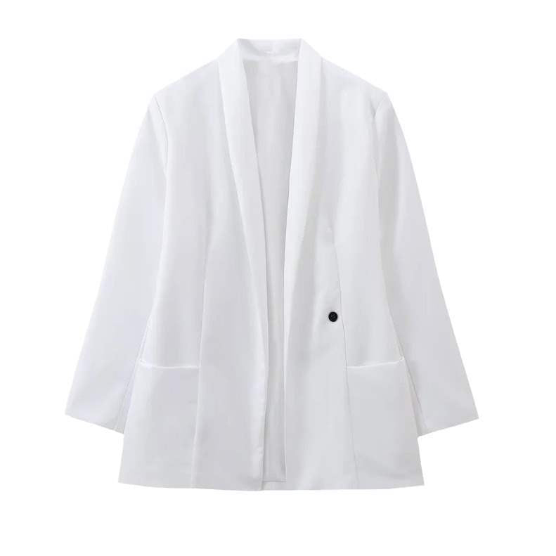 Ladies elegant blazer with waist belt and practical pockets Lune London