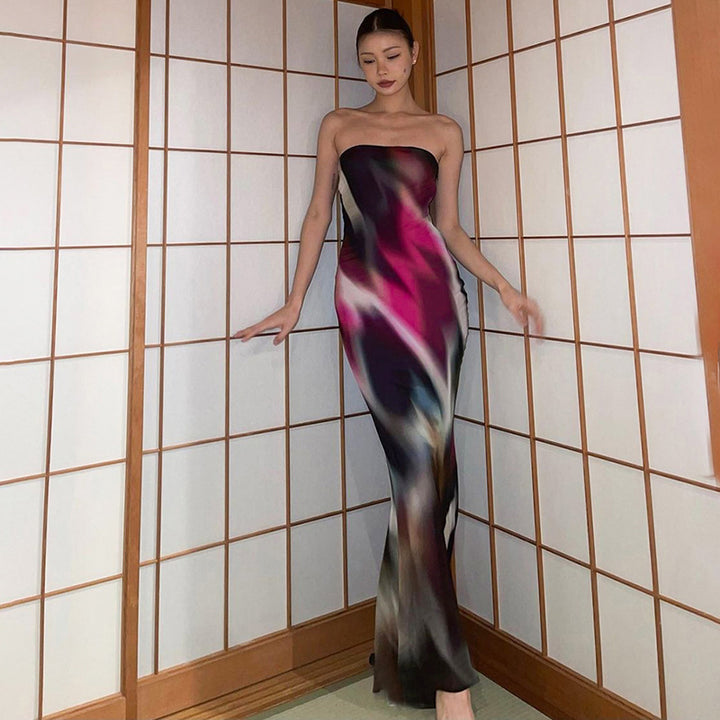 Strapless evening dress for women Lune London