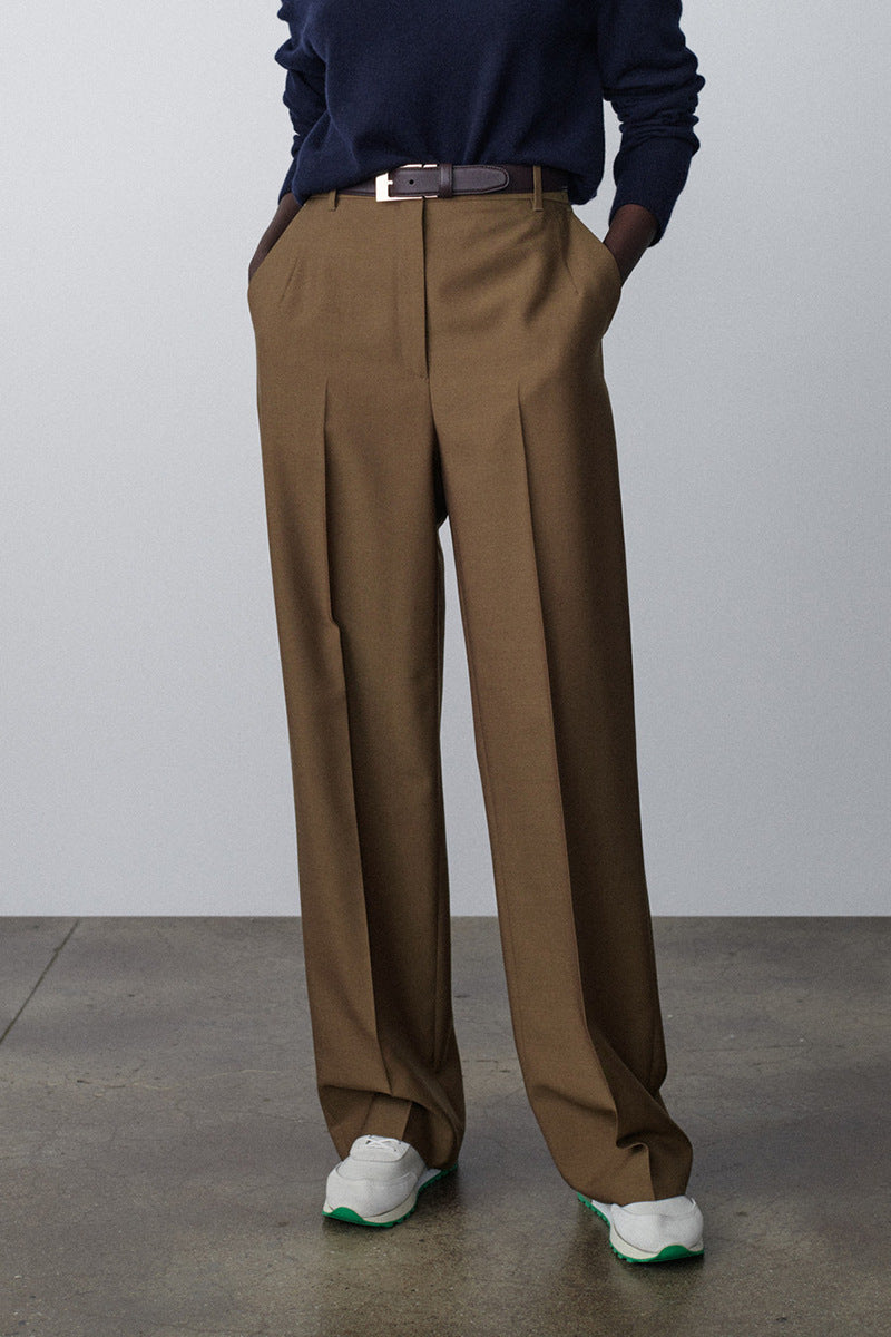 Pantalons de costume élégants et larges pour femmes Chic & Stil