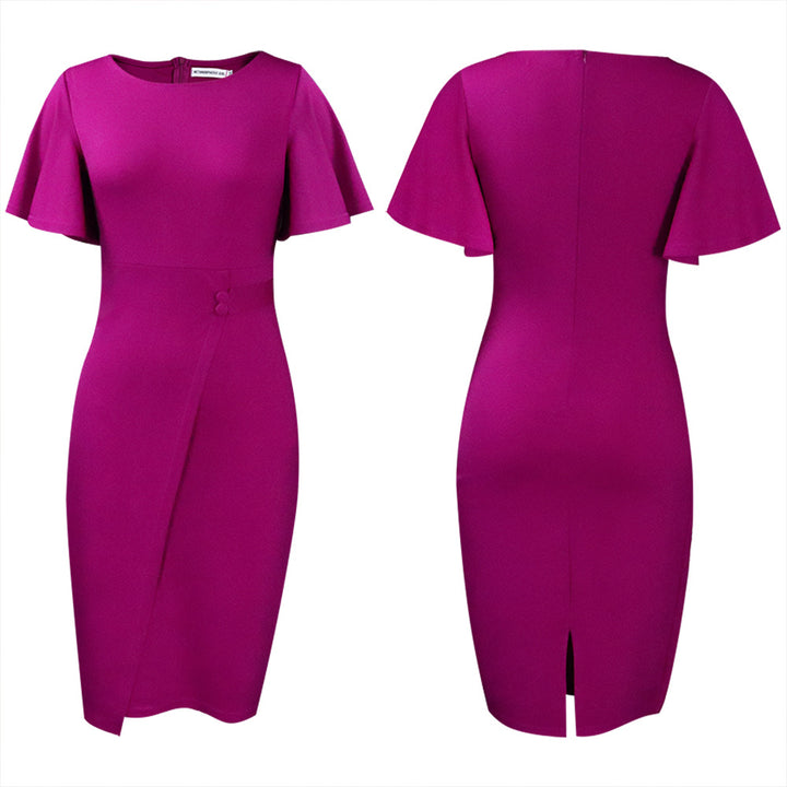 Fitted dress for women with elegant bell sleeves and a tailored fit Lune London