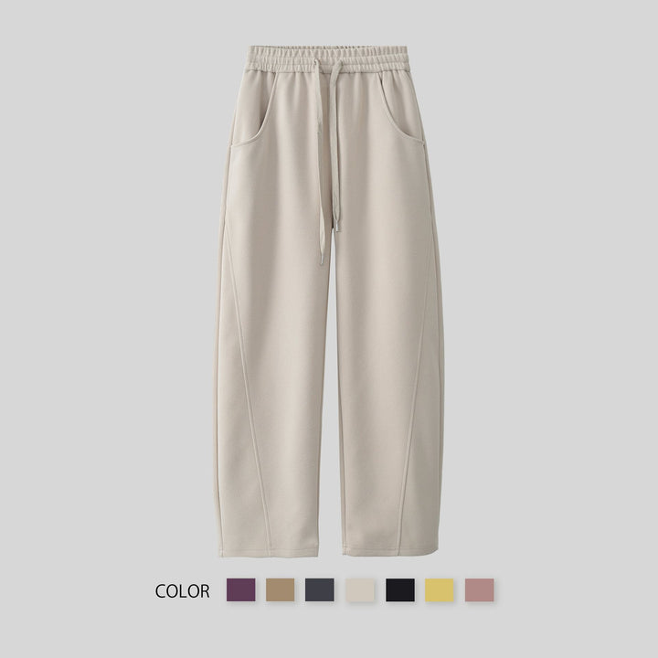 Women's elegant leisure pants with side pockets and elastic waistband Chic & Stil