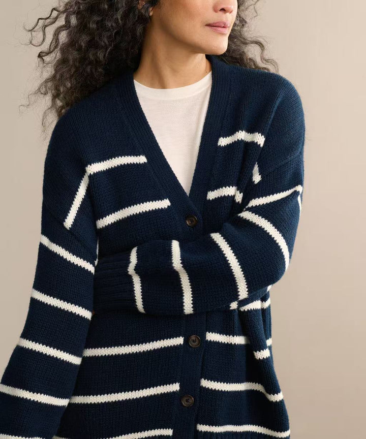 Women Striped Vest with Comfortable Cut Lune London