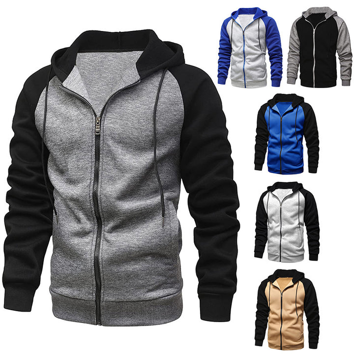 Casual hooded jacket for men with contrasting sleeves Lune London