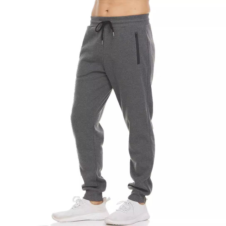 Casual slim-fit jogger pants for men with zip pockets on the sides Lune London