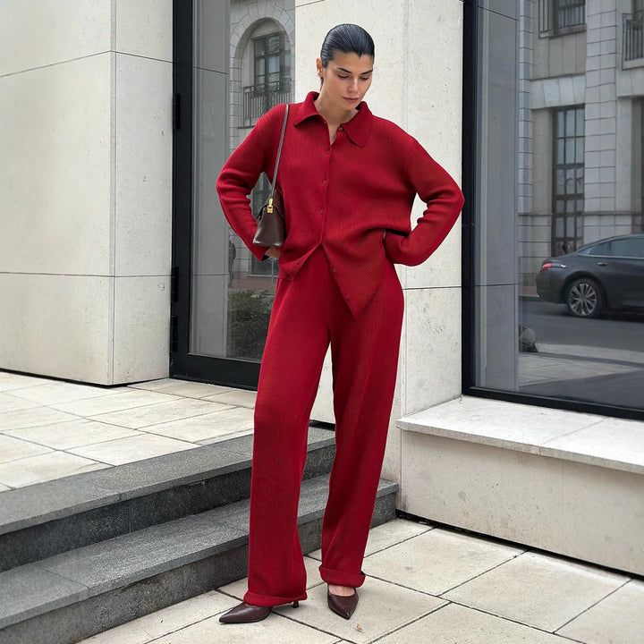 Women Comfortable Cotton Knit Set Lune London