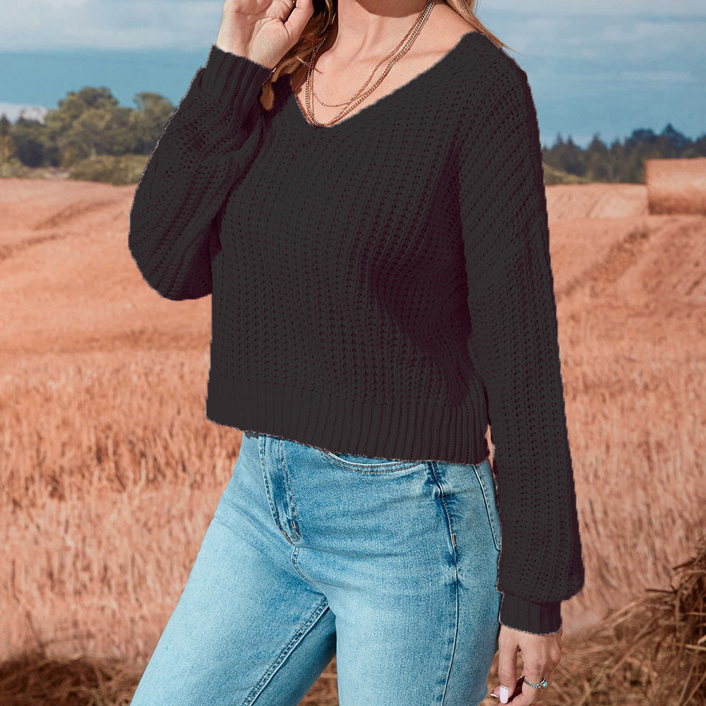 Lune London women's casual open knit sweater