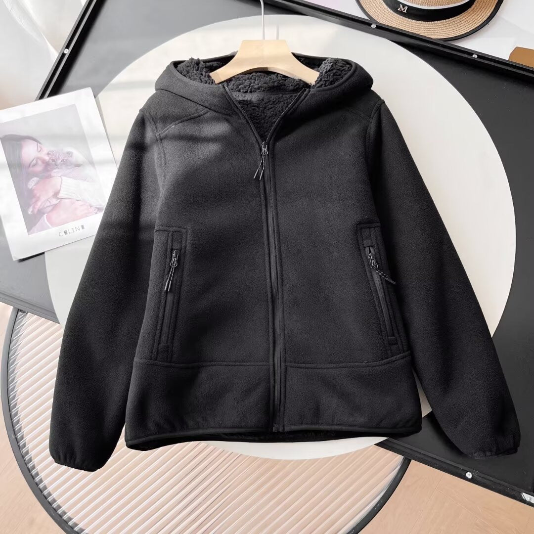 Veste en fleece pour femmes avec doublure intérieure confortable et poches zippées pratiques Chic & Stil