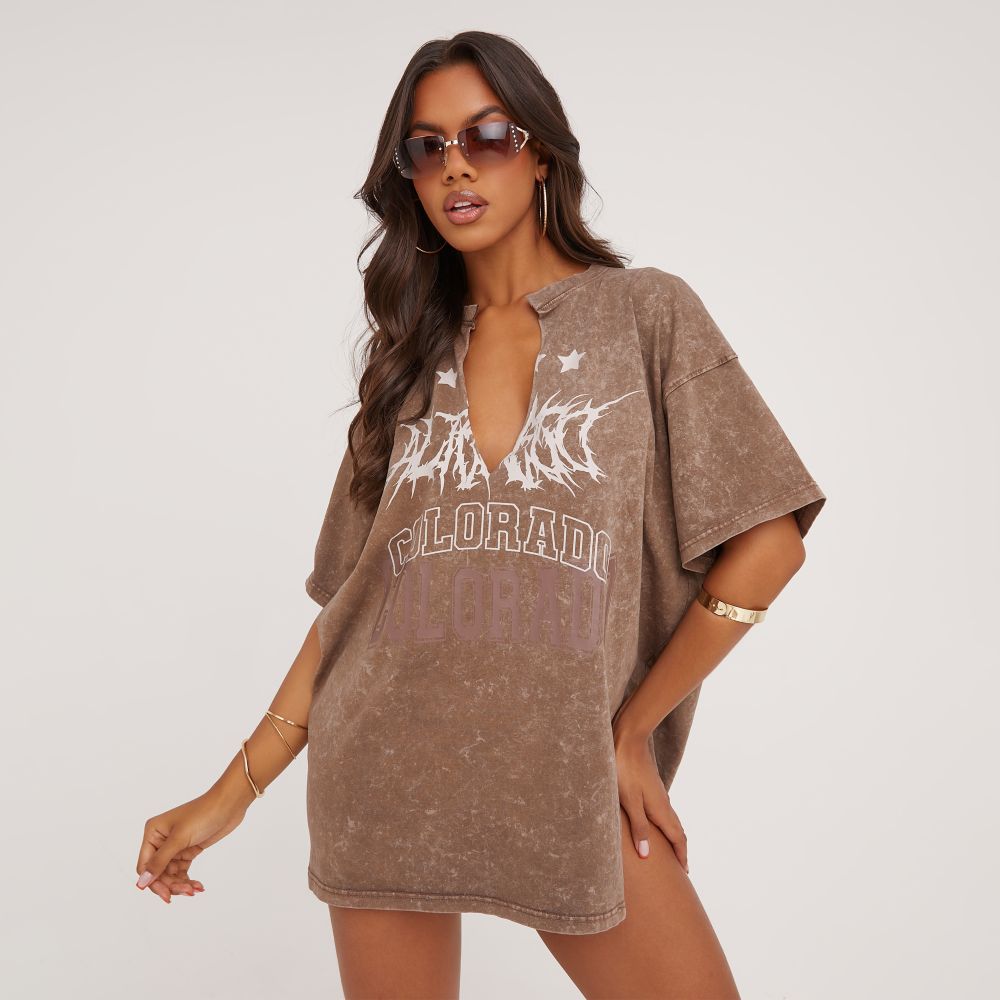 Oversized vintage t-shirt for women with a unique graphic design Lune London