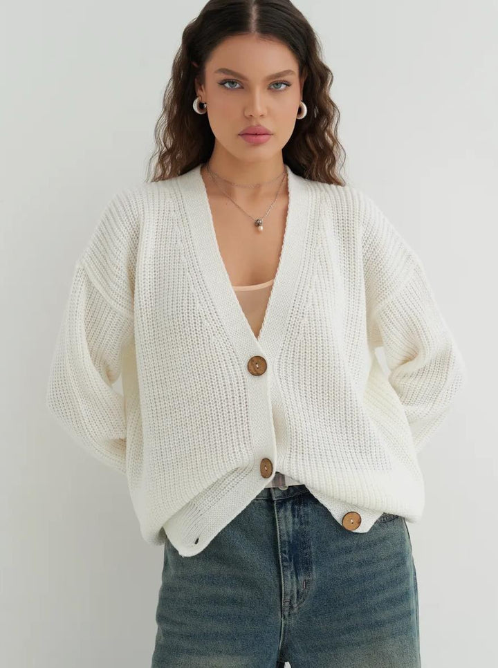 Ladies casual knitted cardigan Lune London