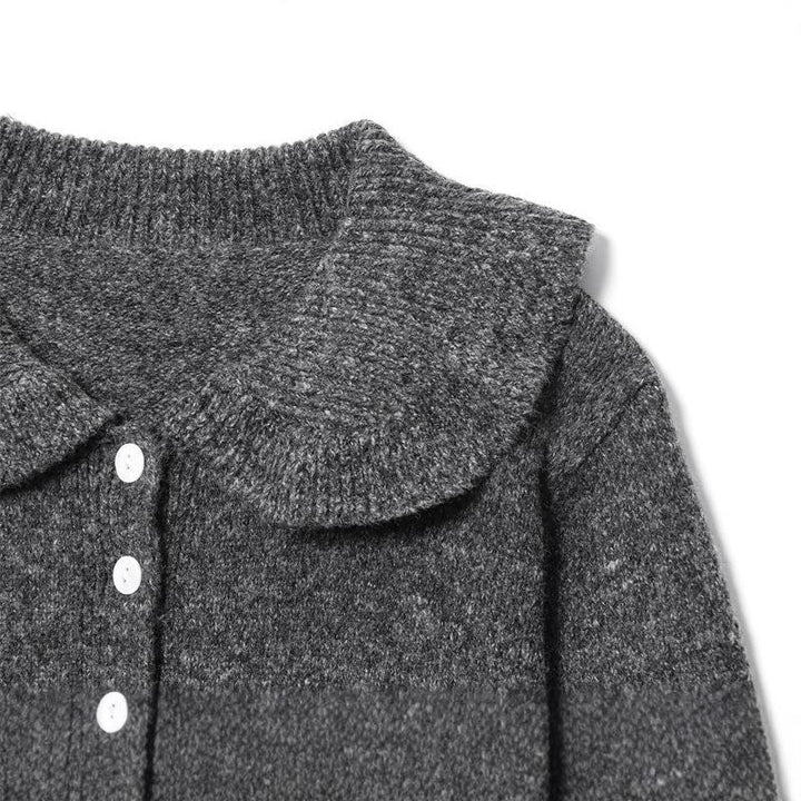 Knitted jacket for women with wide collar Lune London