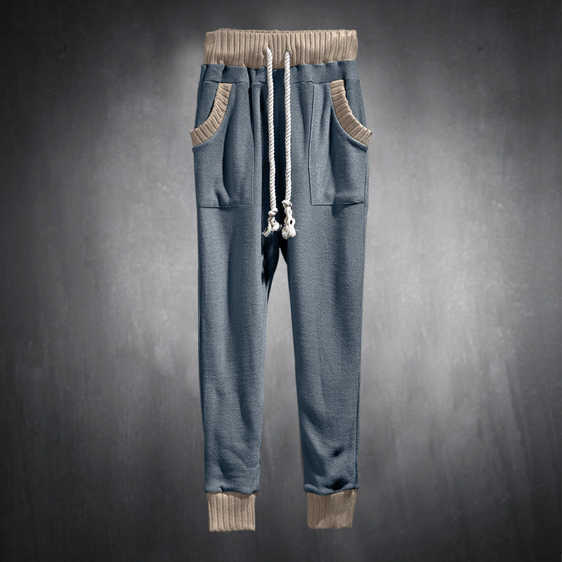 Casual men's jogger pants with side pockets and elastic waistband Lune London