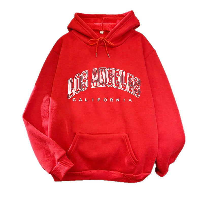 Women's hoodie with large Los Angeles lettering Chic & Stil