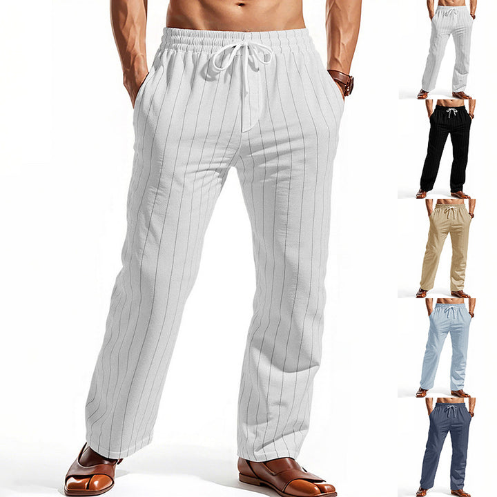 Elegant and comfortable leisure pants for men with elastic waistband Lune London