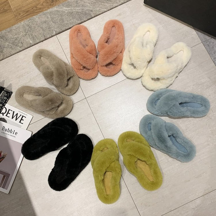 Women soft slippers with reversed straps and ergonomic sole Lune London
