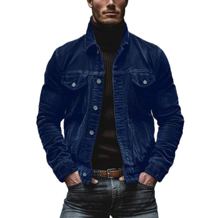 Men's corduroy jacket with a classic fit and practical chest pockets Lune London