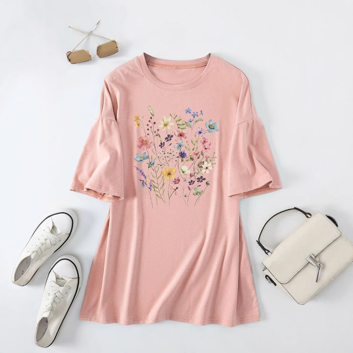 Chemisier d'été décontracté pour femmes avec imprimé floral Chic & Stil