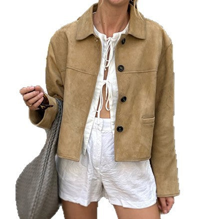 Urban style faux leather jacket for women with a modern cut Lune London
