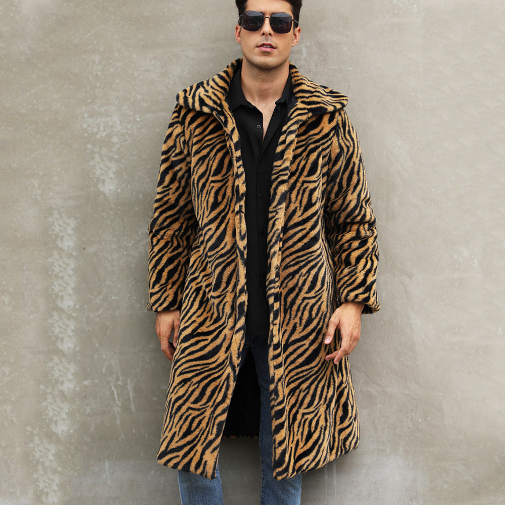 Trendy animal print coat for men Lune London