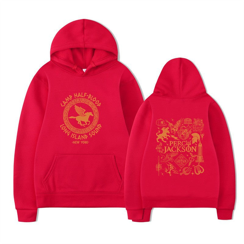 Women's hoodie with artistic mythology print Chic & Stil