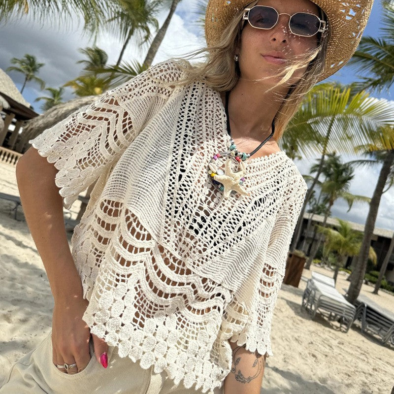Women Crochet Beach Cover-Up Lune London