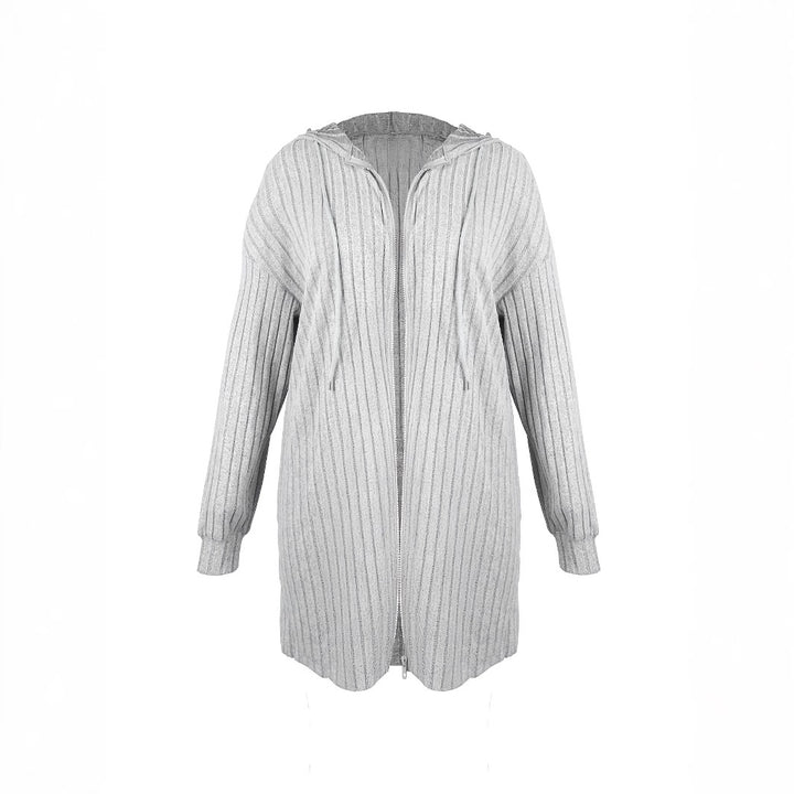 Women's casual long cardigan with textured design Lune London