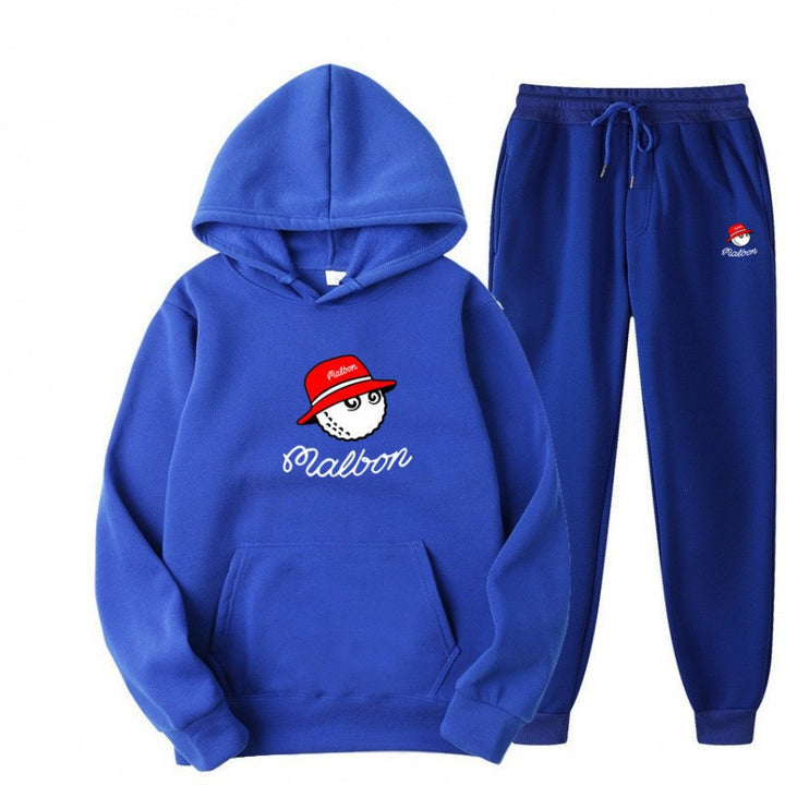 Women's leisure hoodie suit with playful graphic design and practical pockets Chic & Stil