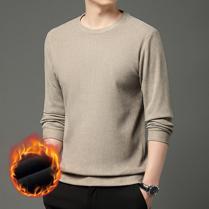 Comfortable and stylish men's round neck sweater in warming material Lune London