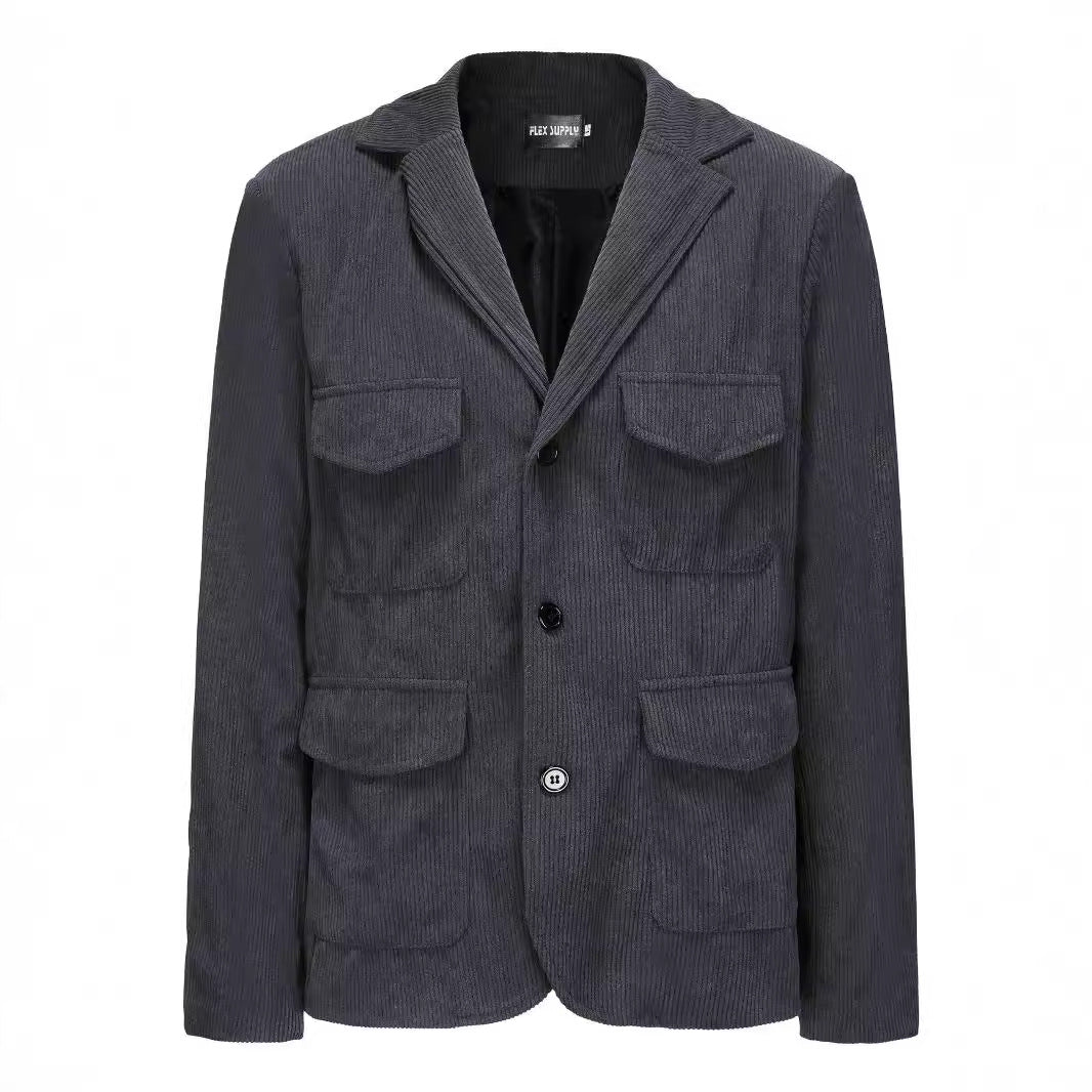 Cord blazer for women with functional pockets Lune London