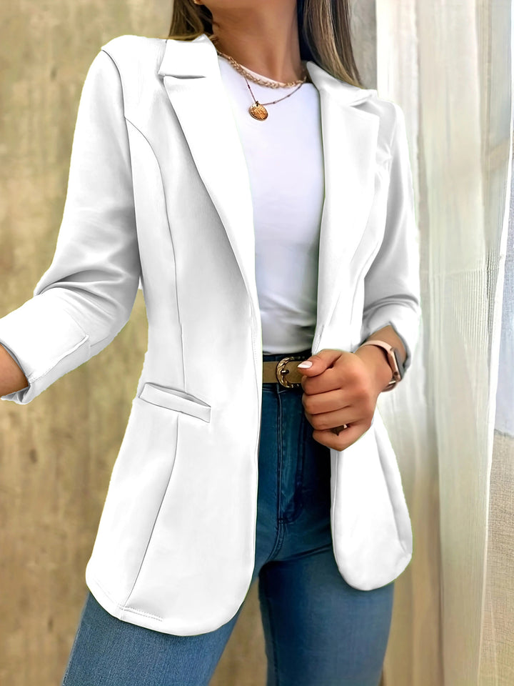 Women's elegant and fitted blazer with a fine lapel Lune London