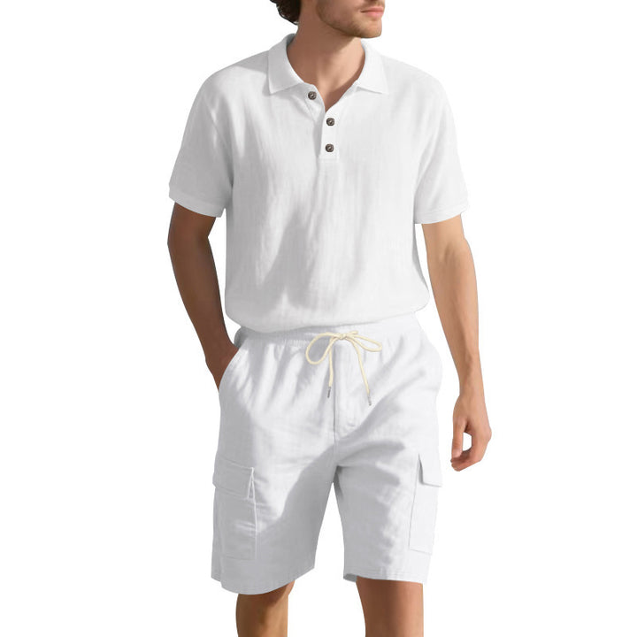 Men's Polo and Cargo Shorts Set Lune London