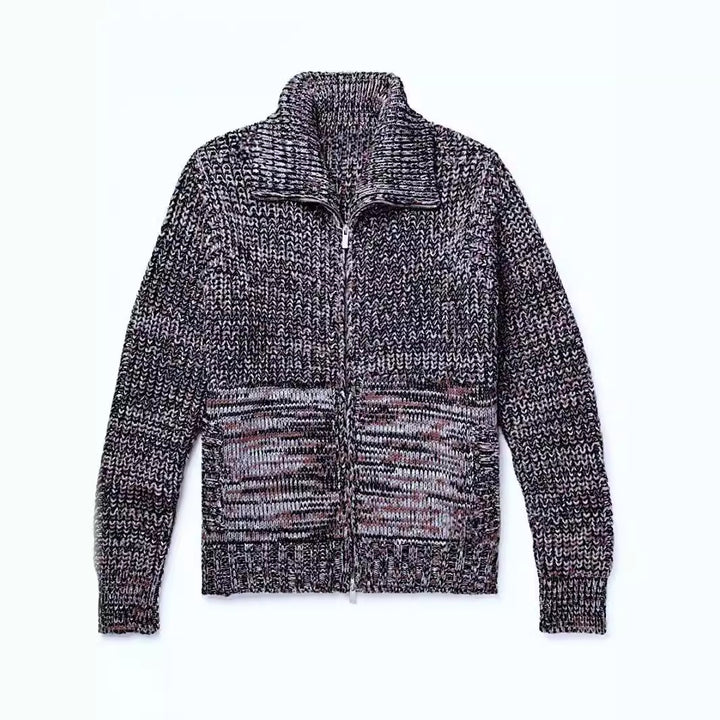 Women’s knit jacket with high collar Lune London