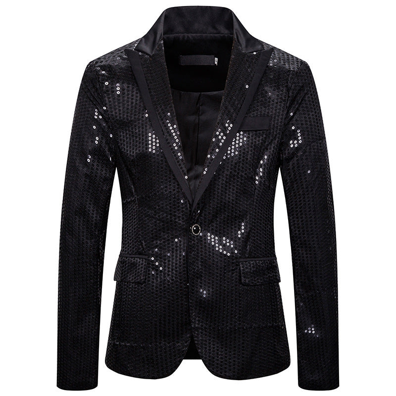 Elegant sequin jacket for men with modern cut Lune London