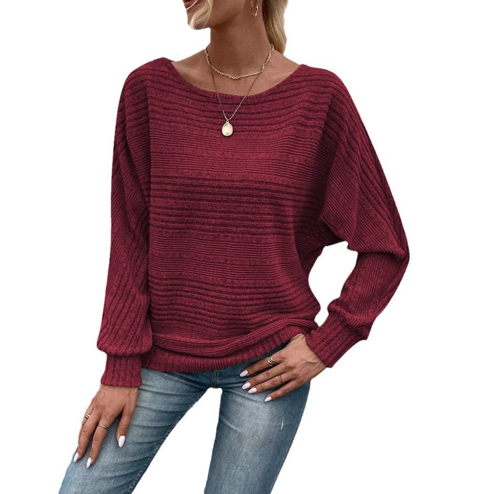 Loose fit knitted sweater for women with a relaxed fit and refined ribbed details Lune London