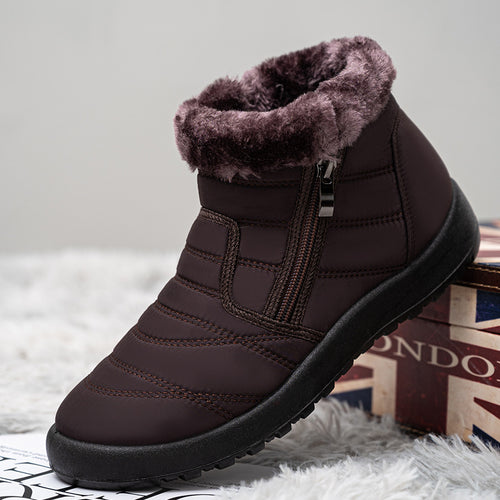 Bottes d'hiver isolées pour femmes avec semelle antidérapante et fermeture éclair pratique Lune London