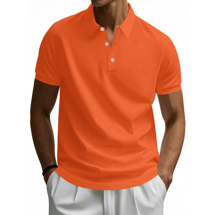 Men's high-quality short sleeve polo with moisture-wicking technology Lune London
