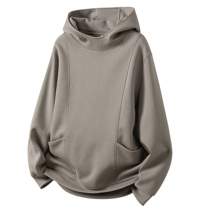 Oversized casual women’s hoodie with a high collar and practical side pockets Lune London