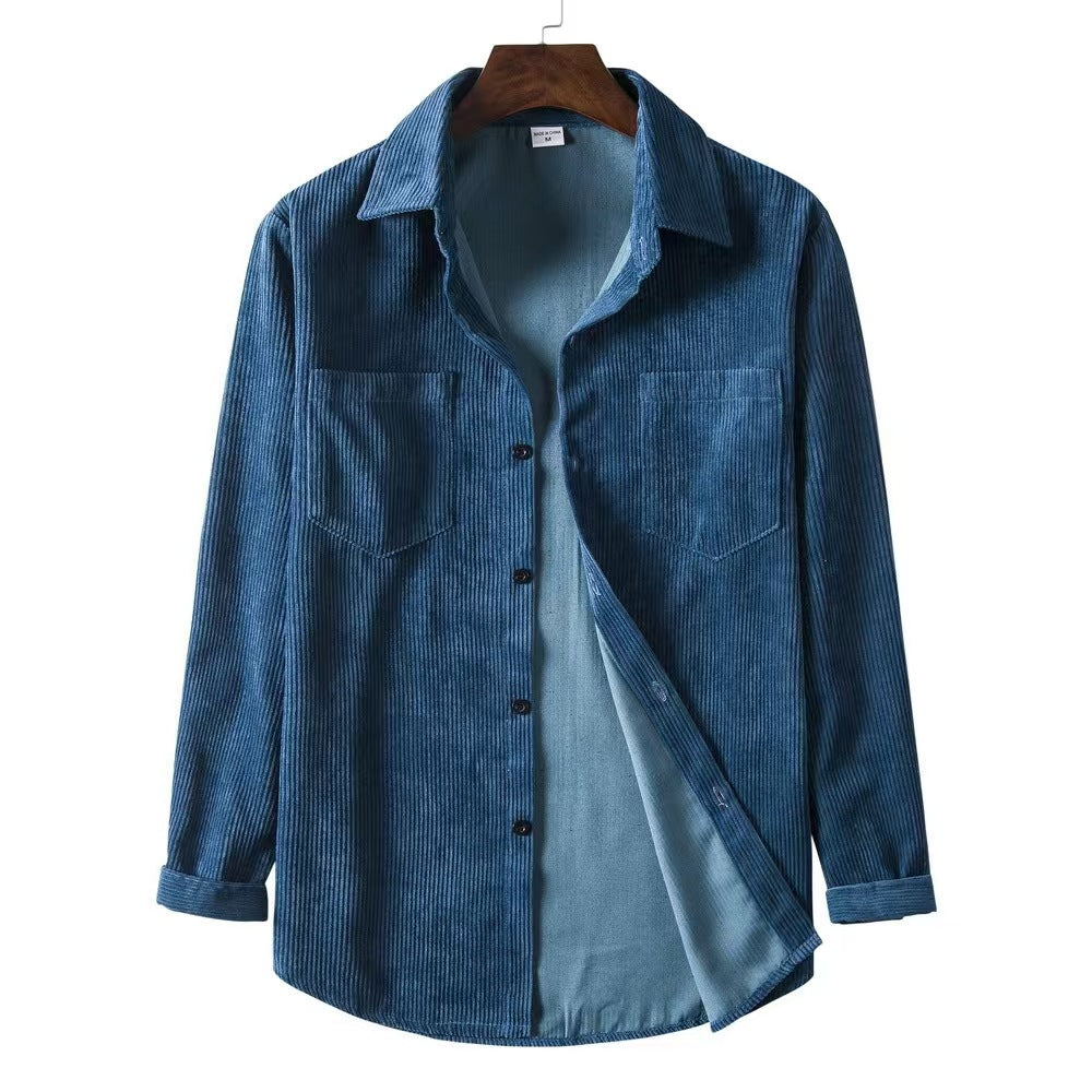 Casual corduroy shirt for women with two pockets Lune London