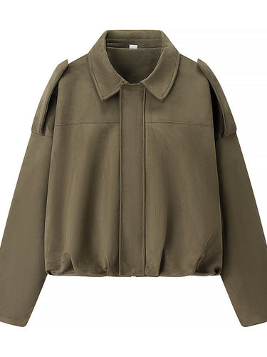 Short transitional jacket for women with modern details and a relaxed fit Lune London