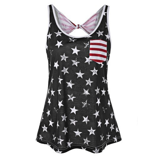 Dame Étoiles Printed Active Tank Top Moon London