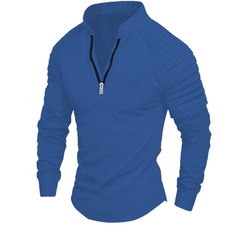 Sporty zip sweater for men with Lune London fashion accents
