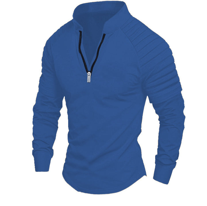 Sporty zip sweater for men with Lune London fashion accents
