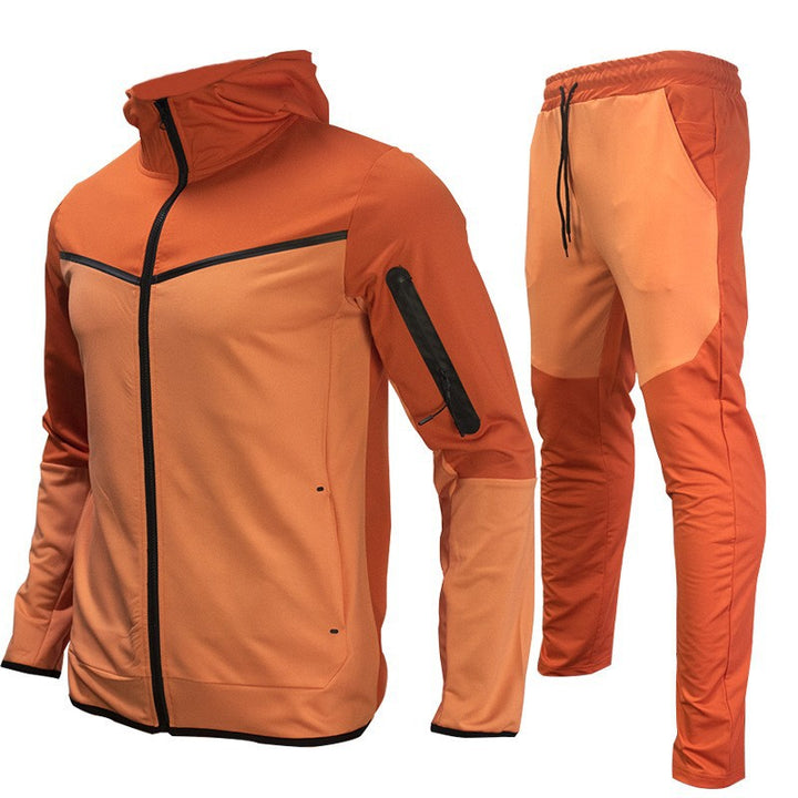 Sporty hoodie set for men with breathable properties and modern contrast details Chic and Style
