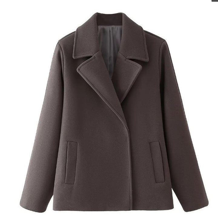 Ladies elegant wool jacket in classic oversized cut Lune London
