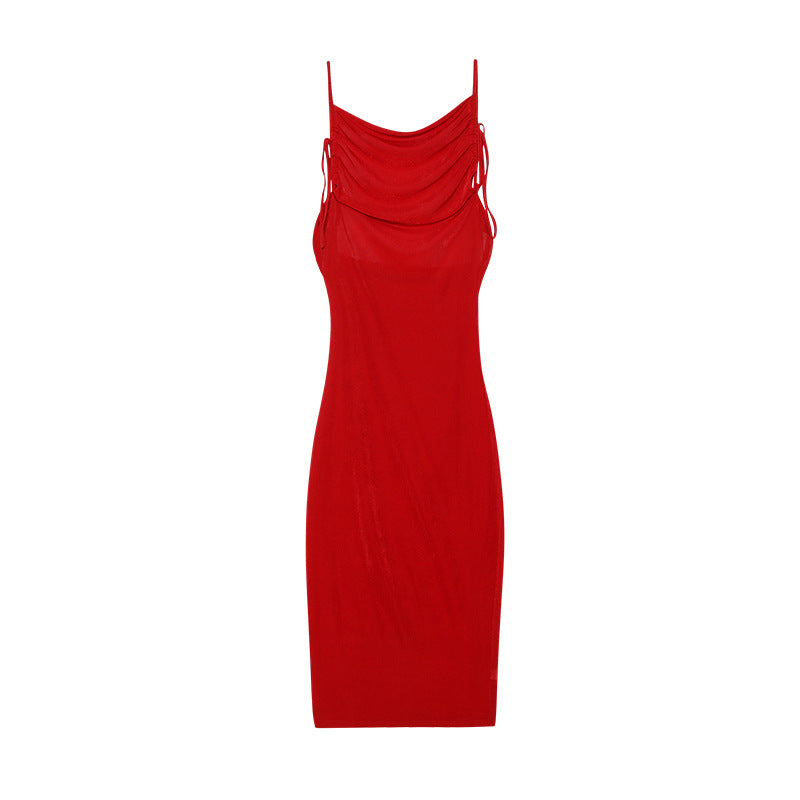 Ladies Elegant Summer Dress Draped Lune London