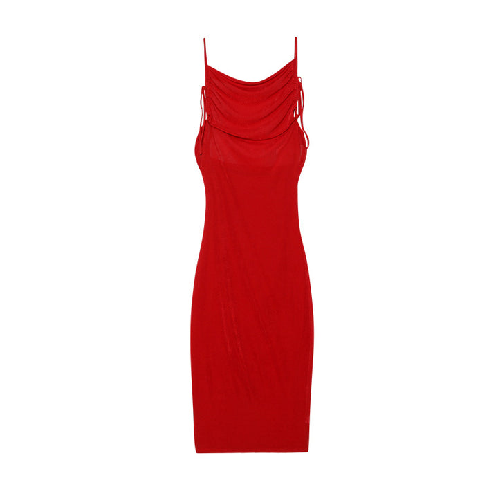 Ladies Elegant Summer Dress Draped Lune London