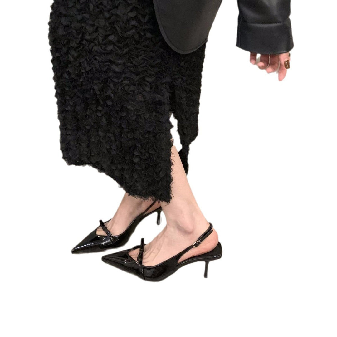 Women's Slingback Pumps with Elegant Cut and Fine Strap Lune London