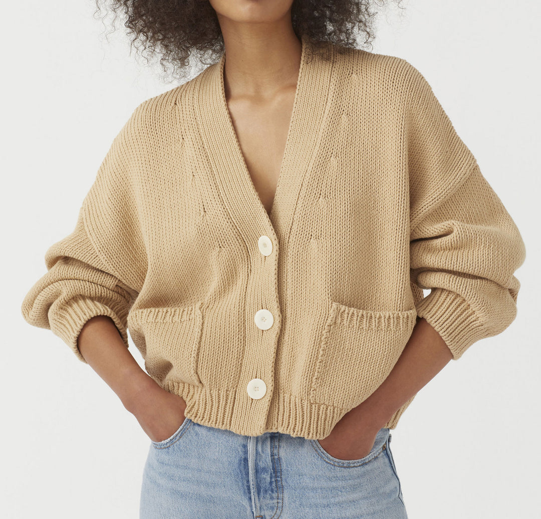 Ladies' knit jacket with practical pockets Lune London
